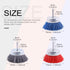 Swpeet 3Pcs 3Inch Nylon Filament Abrasive Wire Cup Brush Kit with 1/4 Inch Shank for Rust Removal