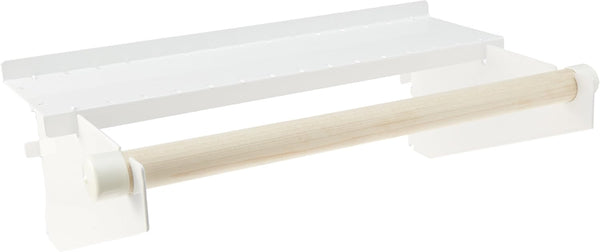 Wall Control Paper Towel Holder and Dowel Rod Pegboard Shelf Assembly for