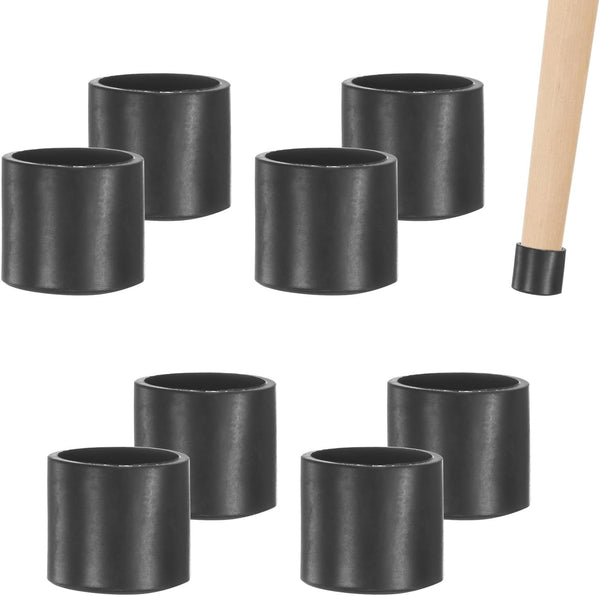 M METERXITY 8-Pack Chair Leg Caps, 15/32 Inch(12mm) PVC Chair Leg Floor