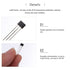 ULTECHNOVO 100pcs A3144 Hall Effect Sensor for High-Temperature Operation