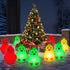 Generic IP65 Solar Penguin Light, Rechargeable Globe Color Changing Solar Globe Lamp Waterproof Outdoor Garden RGB Warm