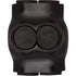 Morris Products 97117 Black Insulated Dual Entry Splice, 2 Set Screws, 3/0-6 Wire Range, 1-Pack
