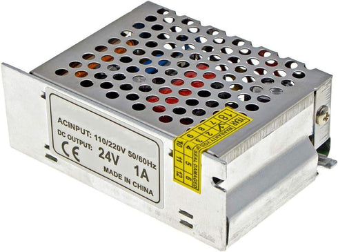 Switching Converter, AC/DC Power Supply Adapter Transformer Driver for LED Strip Lights, AC 110V/220V to DC 24V 1A 25W LED Strip Light Power Supply Switching Mode Converter