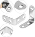 24 1.57 1.57 Inch 96 QWORK Pcs Stainless Steel Corner Braces x Heavy Duty L Shaped Right Angle Brackets with Screws