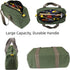 12 Inch Wide Mouth Tool Bag, Heavy Duty Canvas Tool Storage Bag, Large Capacity for Electricians