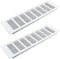Geesatis 2 Pcs Rectangle Shape Mesh Air Vent 13.8 x 4 inch for Cabinet Shoe Cabinet Hardware Accessories with Mounting