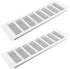 Geesatis 2 Pcs Rectangle Shape Mesh Air Vent 13.8 x 4 inch for Cabinet Shoe Cabinet Hardware Accessories with Mounting