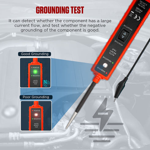 Power Circuit Probe Tester 6V-24V DC Test Light: Automotive Short Circuit Finder, 12 Volt Car Fuse Tester Tool