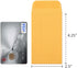 ValBox Coin Envelopes, Small Parts Envelope with Gummed Flap for Home, Garden or Office Use, Kraft Seed Envelopes 500