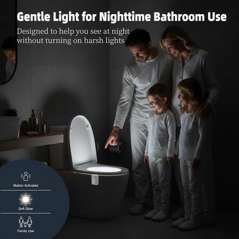 3 Pack 16 2025 Chunace Toilet Night Lights with Motion Activated Sensor, Colors LED Nightlight Inside Bowl, Cool Stuff