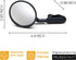 Peleg Design Watch-It Monitor Mirror, Clip-On Cubicle, Computer Rear-View mirror, Convex for Personal Safety