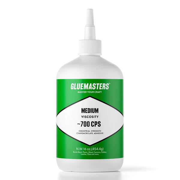 GLUE MASTERS Professional Grade Super Glue, 16 OZ, Medium Viscosity for Woodworking