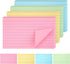 WINKIO Colored Index Cards, 200 Count Note Cards,150gsm Heavy Weight College Ruled Colored