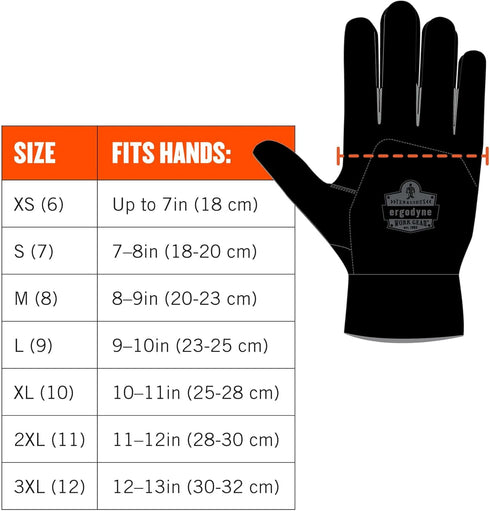 Ergodyne Women's Standard Work Gloves - Gray, X-Large US