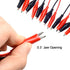 QTEATAK 3 Pairs of Alligator Clips with Wires, Test Cable Red-Black Wire Adhesive Design, 100cm/39.4 inches Long