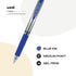 uniball Signo Gel Pen, Retractable, Medium 0.7 mm, Blue Ink, Blue/Metallic Accents Barrel, Dozen