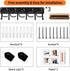 YueTong All Metal Garden Tool Organizer, Heavy Duty Adjustable Wall Mount Holder with Hooks (3 Pack)