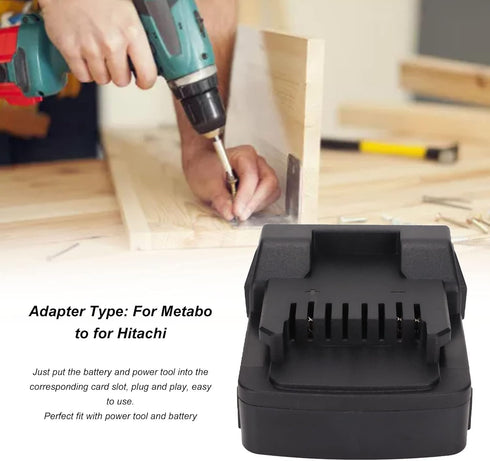 Yoidesu 18V Lithium Battery Adapter, for Metabo to Hitachi Lithium Battery Converter Power Tool