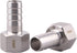DERNORD 3/4" Barbed Hose x 3/4" NPT Female Home Brew Fitting, 304 Stainless Steel, Pack of 2