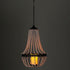BAYN 27H Hanging Candle Chandelier Outdoor, Battery Operated Clear Acrylic Beaded Chandelier with Flickering Led Candle