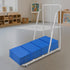 5 360 Rest Mat Trolley Storage Cart, Teaching Rolling Cart for Sleeping Mats, Mobile Nap Mats & Soft Play Equipment