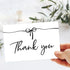 72Pack Set 72Cards, Supplies,46Inch MATJOE Black Bow Thank You Card Includes Black Bow Stickers and White