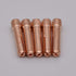 TIG Welding Torch STUBBY Gas Lens Collet Body 17GL116 1/16" & Collet 10N23S, Copper Consumables KIT, 10PCS