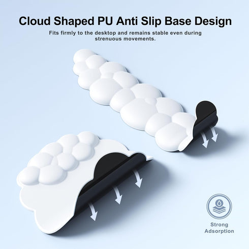 MOKURU Cloud Mouse Pad with Wrist Rest, Cloud Keyboard Wrist Rest, Mouse Pad Wrist Support, Ergonomic Keyboard Mouse