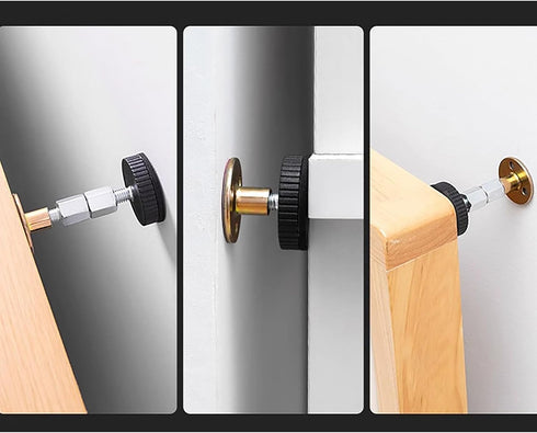 4 (4) Bedside Holder, Pcs Length Adjustable Self-Adhesive Absorb Shock and Prevent Shaking Fixator for Bed, Table