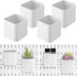 4 Pcs Pegboard Cups with Hooks - 2.9 x 3.5 x 3.2 Inch Pegboard Organizer Cups for Garage, Kitchen, Office