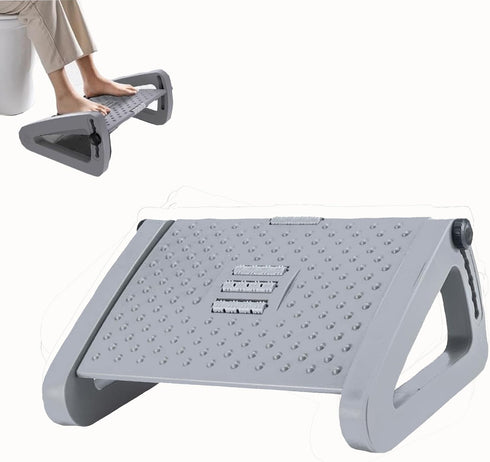 Konbison Under Desk Foot Rest for Office, Adjustable Ergonomic Accessories Portable Small Foot