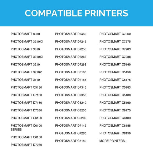 LD Products Remanufactured Replacements for HP 02 Ink Cartridges (5-Pack) with Smart Chip