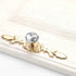 6-PCS Crystal Drawer Knobs, Modern Glass Cabinet Knobs, Diamond Drawer Handles with Screws for Home Kitchen Office