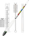 Haoguo Hydrometer and Test Jar for Wine, Beer and Kombucha - Including 250ml