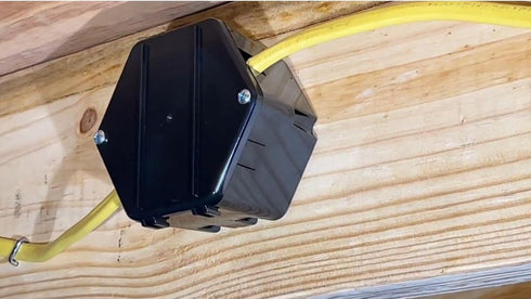 Rack-A-Tiers Open Splice Junction Box, One-Piece Splice Box for Electrical Junctions