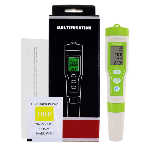 Pensize ORP Tester -1200~1200mV with Calibration Buffer Powder for Water Quality Measurement, ±2mV High Accuracy Meter