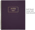 Cambridge Meeting Notebook, Journal - 8-3/8" x 11", Legal Ruled, 80 Sheets, WorkStyle, Purple (49567)