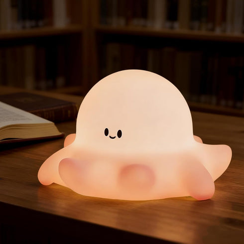 DAMELYN Octopus Night Light for Kids, Adjustable and Timed Silicone Night Lamp, Octopus