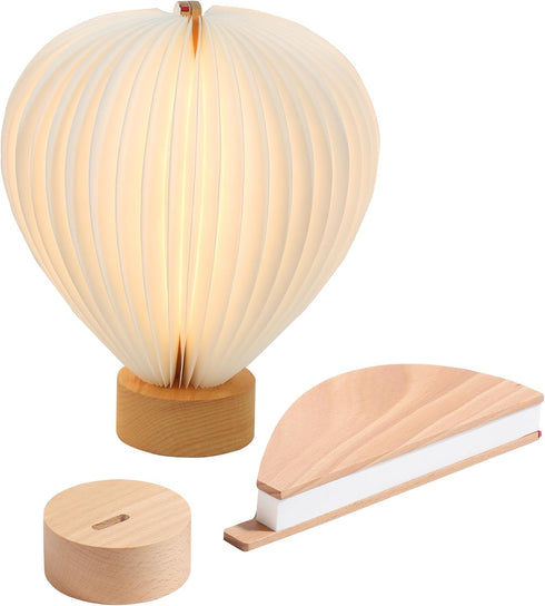 Ba suns Light,Dimmable decor,1200 Hot Air Balloon Warm Night Touch Lamp for Bedroom,Portable Table Bedside Lamp,hot air