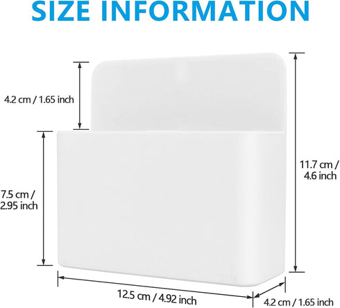 White Magnetic Pencil Cup, Locker Organizer for Pencil Storage with Strong Magnet for School and Office Supplies
