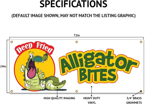 Vision Signs & Graphics 24" 72" Grommets Sausage and Peppers | X Banner | Outdoor Vinyl Sign with | Italian Sandwhich