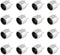 HiLetgo 20pcs TCT40-16R/T 16mm Split Ultrasonic Sensor Ultrasonic Transceiver Probe 10 Transmitters