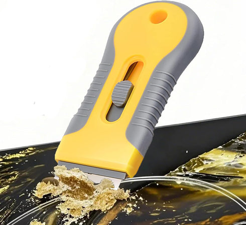 2 Pack 20PCS 10PCS Razor Blade Scraper, Scraper Tool with Scrapers Plastic Blades and Metal Blades for Cleaning