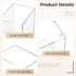 Toyosport 2 4-Compartment Pcs Acrylic Pen Holders, Clear Plastic Pencil Holders, Desktop Stationery Organizers