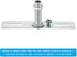 PATIKIL 4" Ceiling Light Plate Kit, 3 Pack Universal Lamp Fixture Hardware Set for Chandelier Wall Light