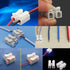 Push Quick Wire Cable Connector, 100pcs 10A 220V 2 Pin Spring Loaded Electrical Connectors