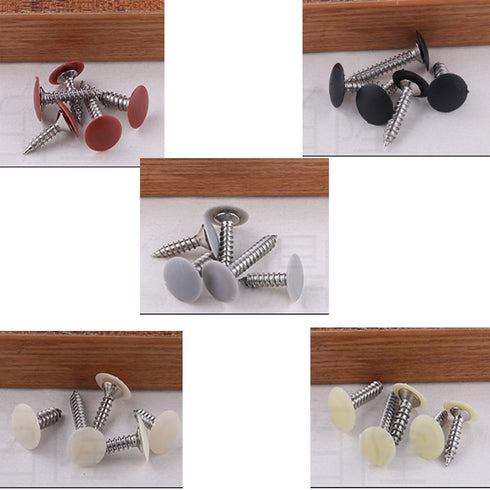Screw Cap Covers, Decoration Tapping Cover, Plastic Screw Hole Pack of 500 (White)