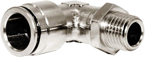 Beduan Brass BPL Push to Connect Air Fittings, Elbow 3/8" Tube OD x 1/2" NPT Male 90° Degree Adapter, Pack of 5