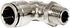 Beduan Brass BPL Push to Connect Air Fittings, Elbow 3/8" Tube OD x 1/2" NPT Male 90° Degree Adapter, Pack of 5