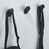 YJ YANJUN Black Towel Hook Set of 2, 304 Stainless Steel Robe Hook for Bathroom, Wall Mounted Coat Hook